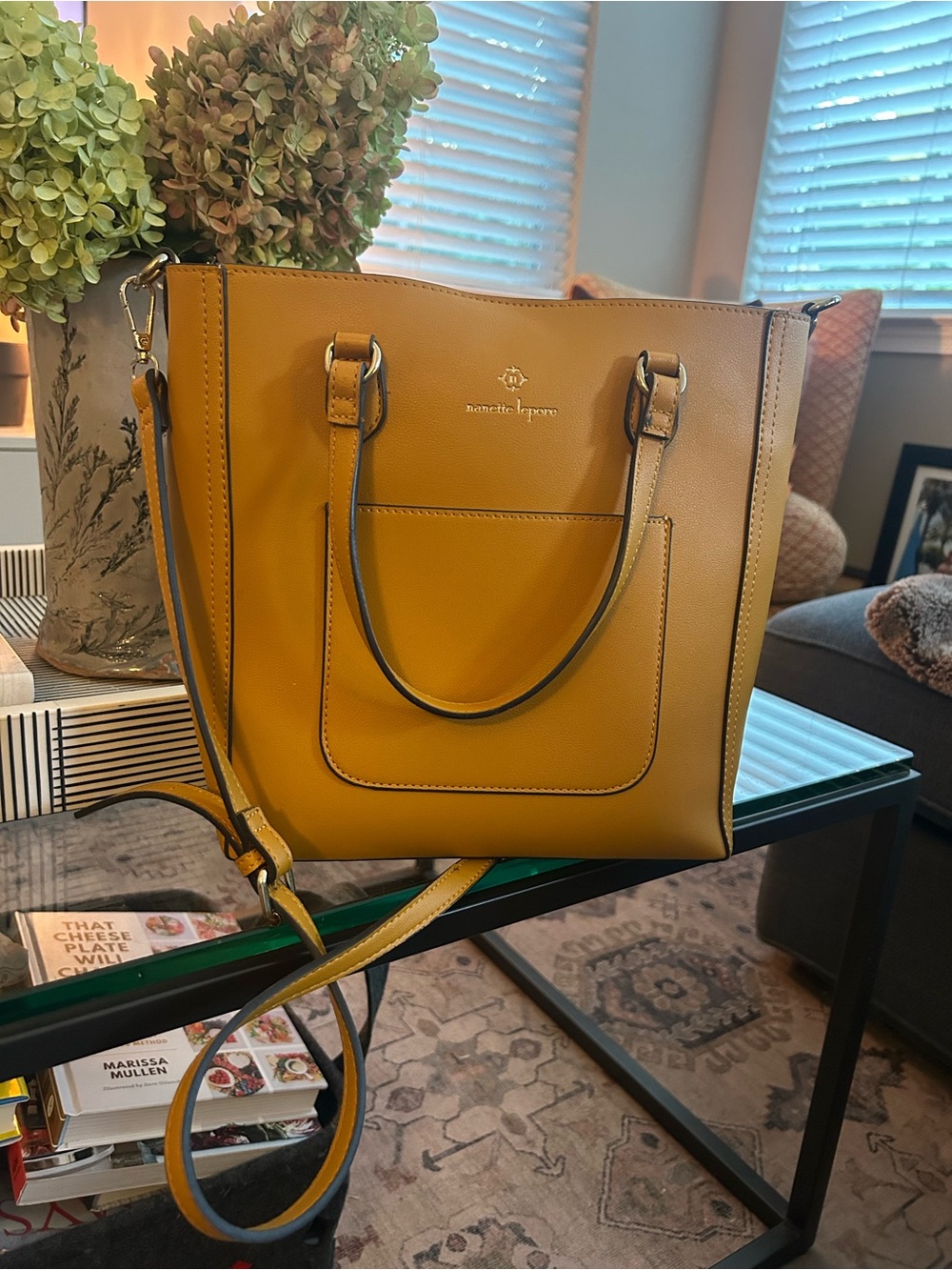 Nanette Lepore Mustard Yellow Crossbody Bag